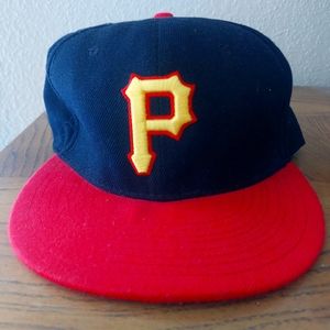 New Era Black and Red Hat with Yellow Logo
